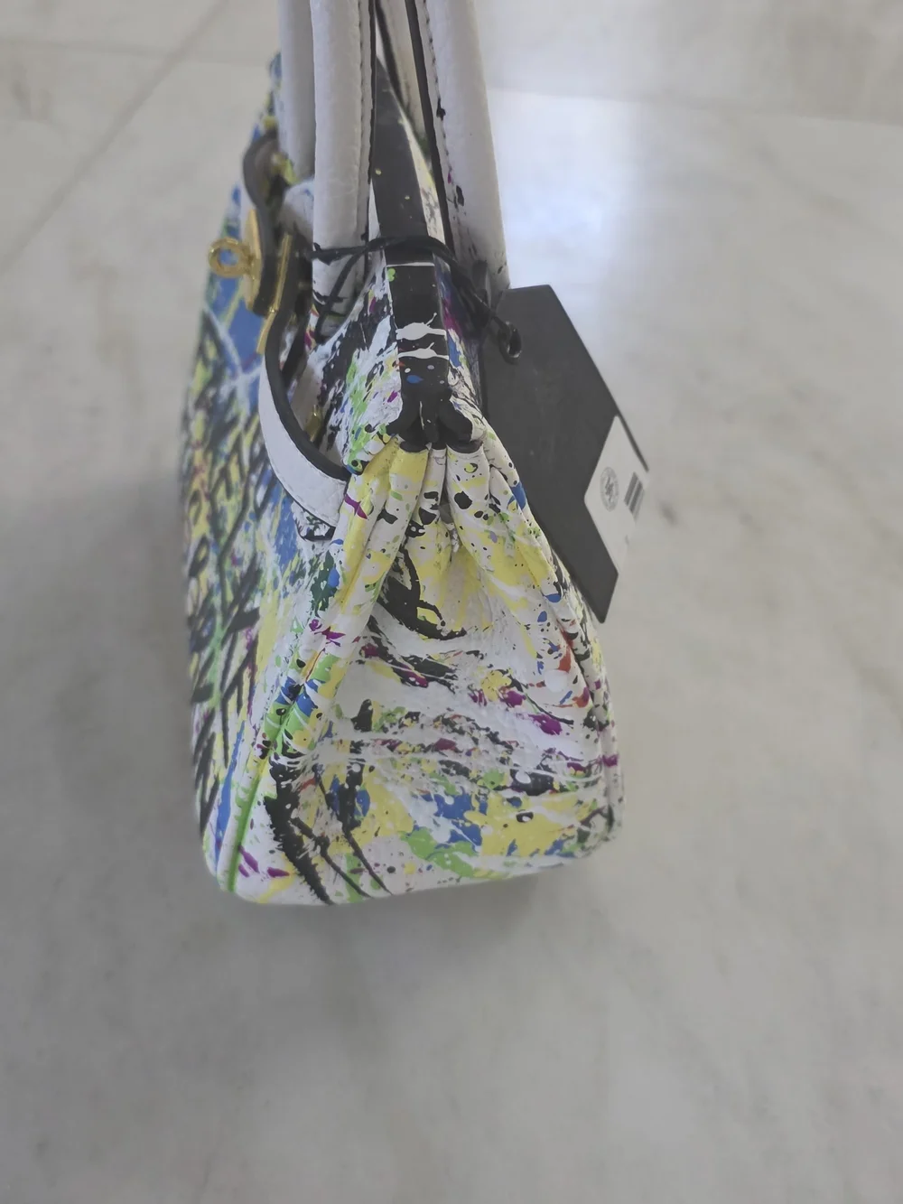 Sonique Saturday Hand Painted 2023 You Fake Like This Birkin Sachel